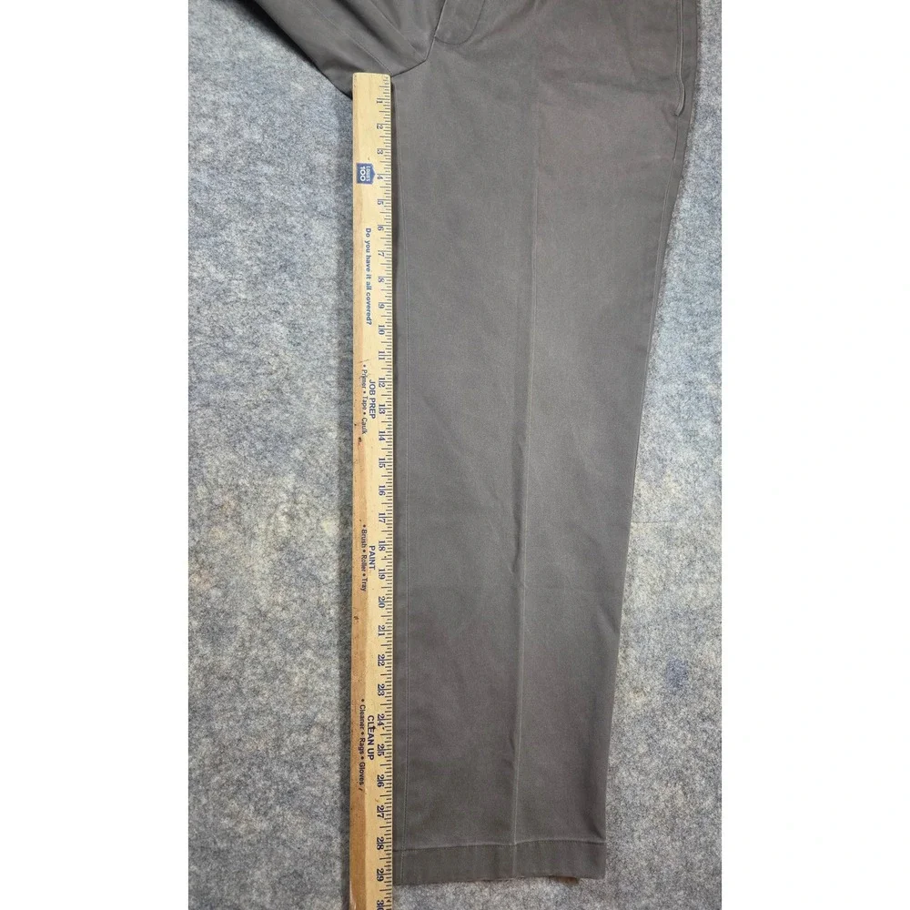 Brooks Brothers Advantage Chino Clark Fit Grey Cotton Pants Mens 38x30